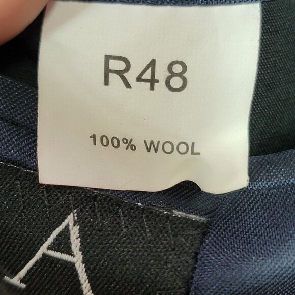 Jos A. Bank Black 100% Wool Blazer Single Breasted Notched Collar Men's Size 48R - Picture 6 of 13